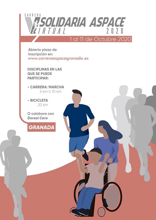 Cartel promocional V Carrera Aspace - Granada