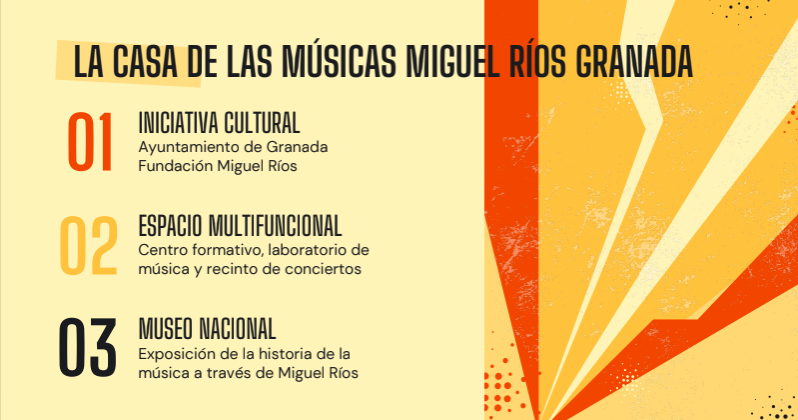 “La casa de las músicas Miguel Ríos”, un punto de encuentro para “pensar, crear y difundir la música en Granada”