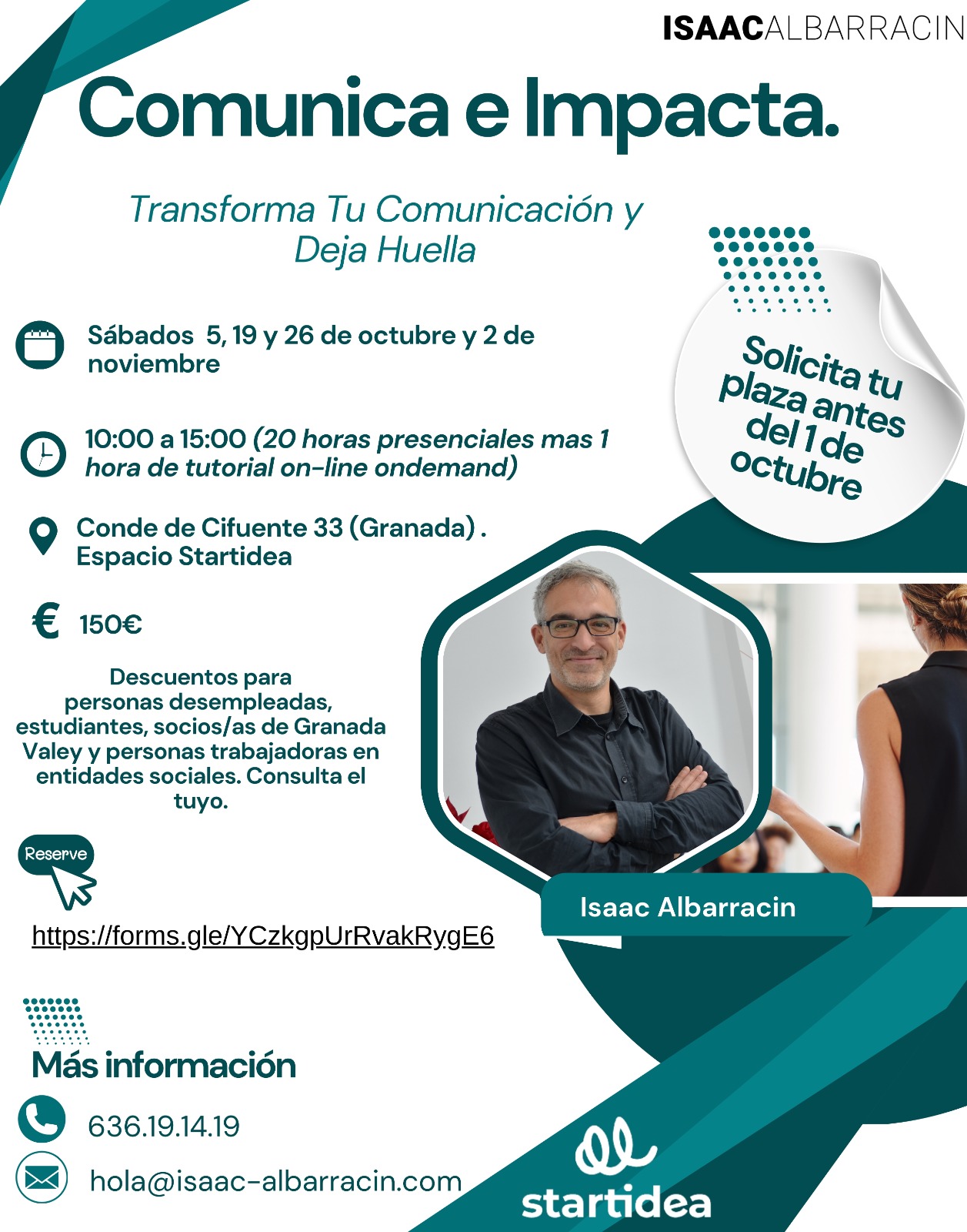 Comunica e impacta. Transforma tu comunicación y deja huella.