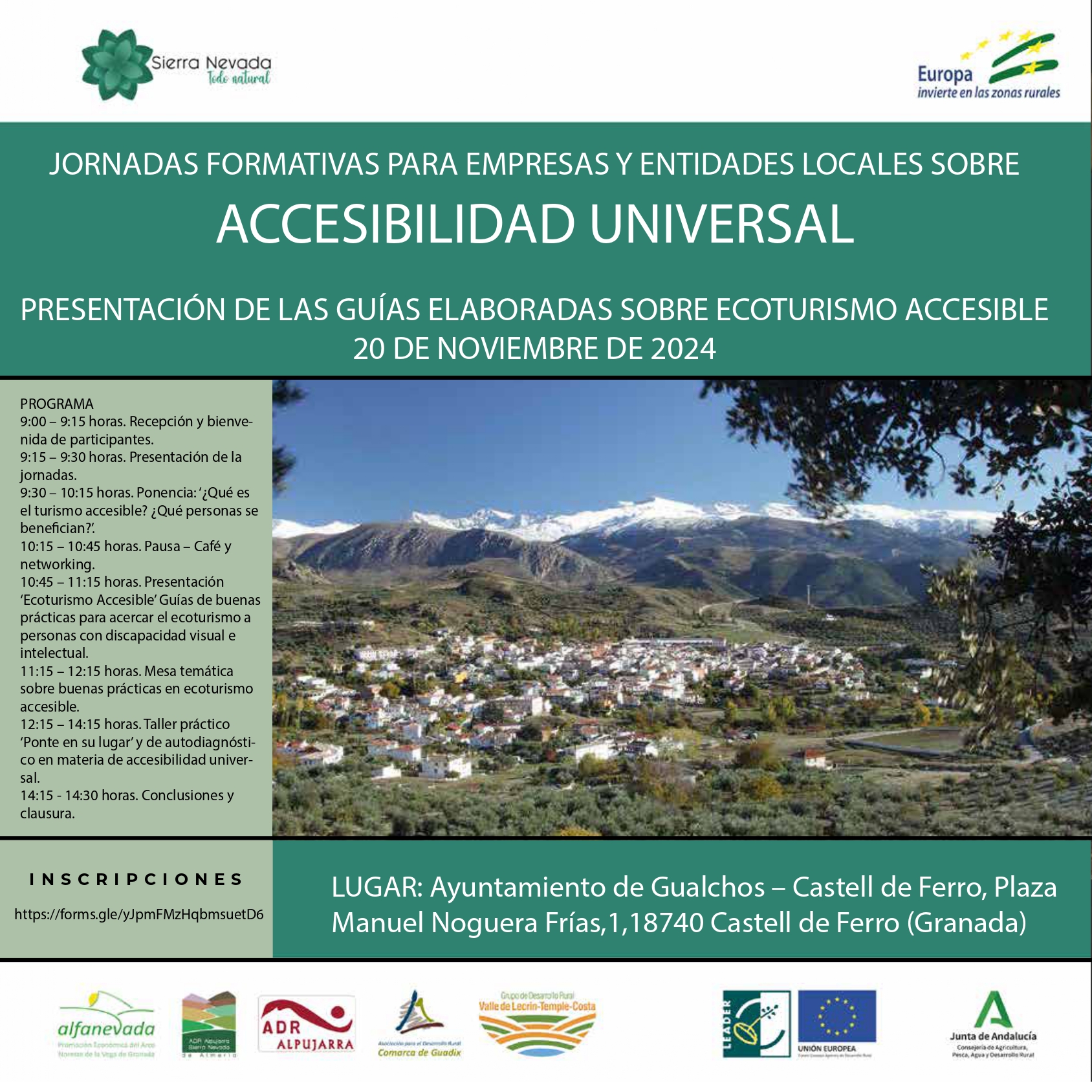 Jornada formativa sobre ecoturismo accesible para empresas y entidades locales