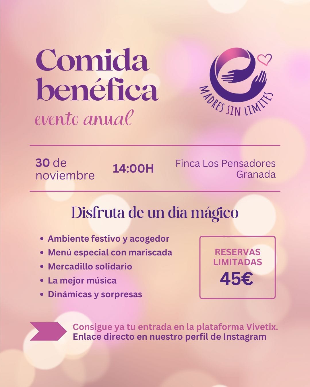 Madres Sin Límites – II Comida benéfica Madres Sin Límites