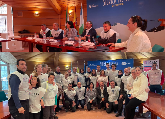 ABTE Candelaria presenta su agenda holística en Sierra Nevada, con una actividad de esquí intergeneracional