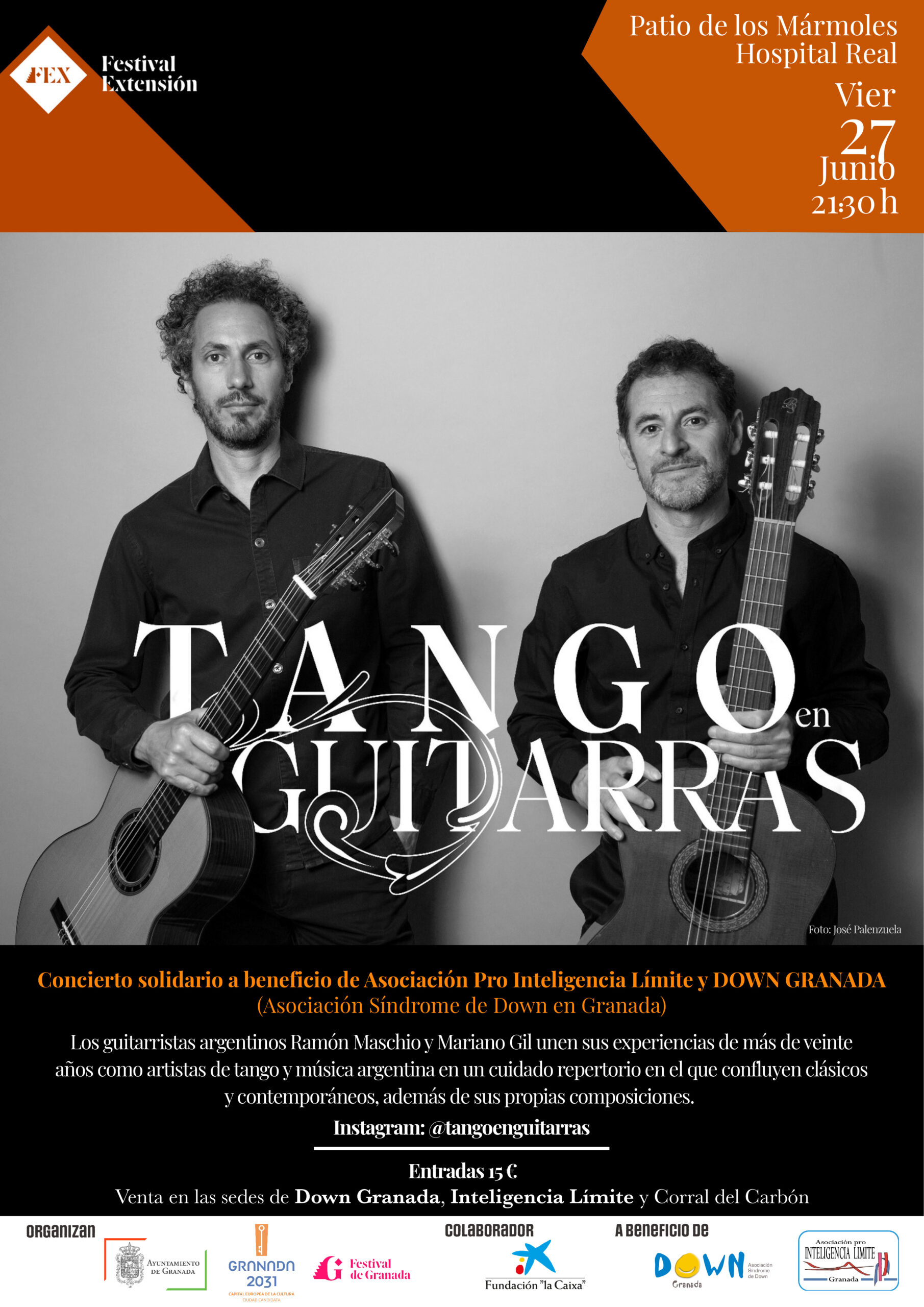 Tango en Guitarras: un concierto solidario para la inclusión en el marco del FEX